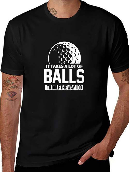 Funny Golf Balls Graphic Tee for Golfers