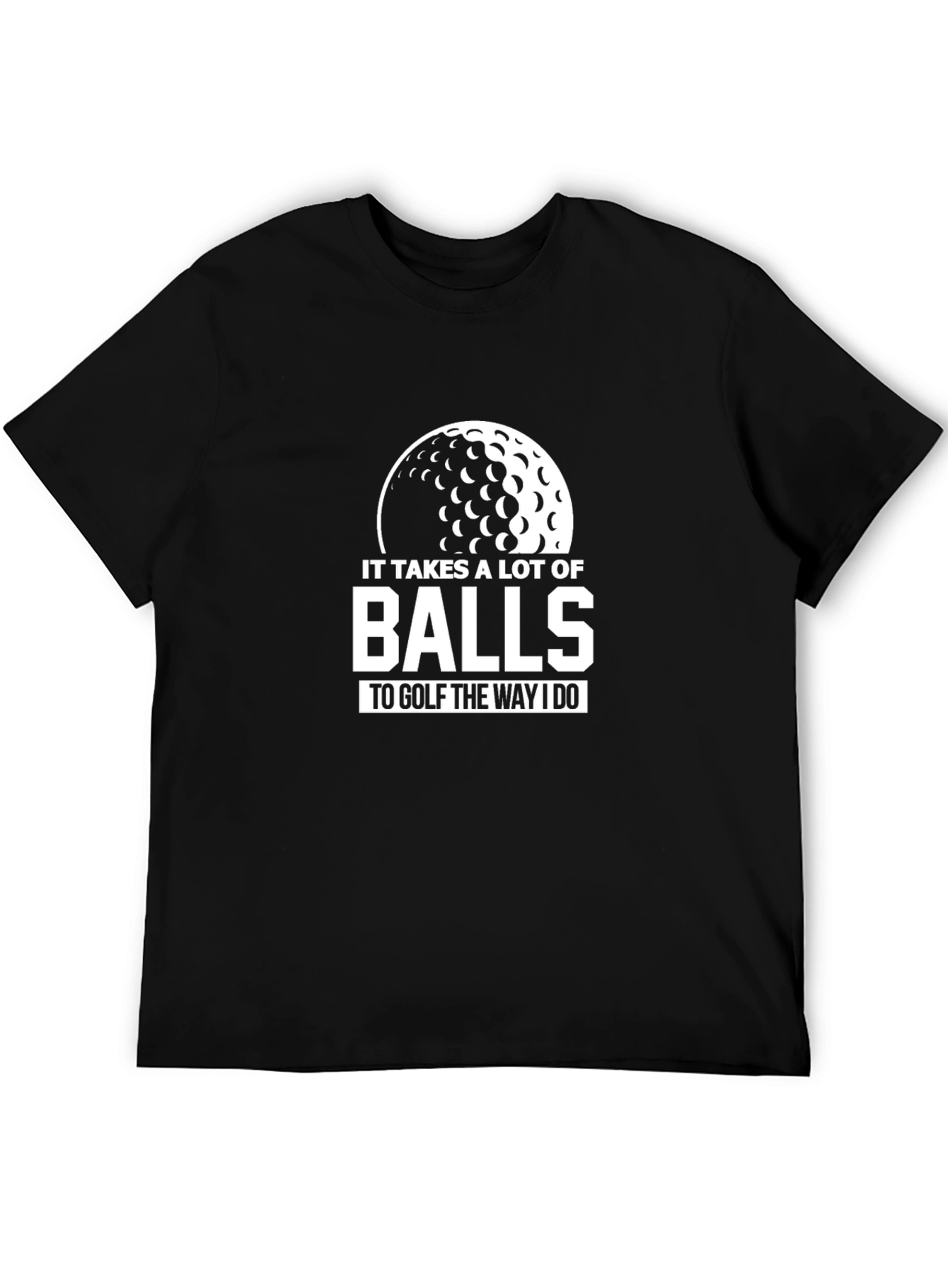 Funny Golf Balls Graphic Tee for Golfers