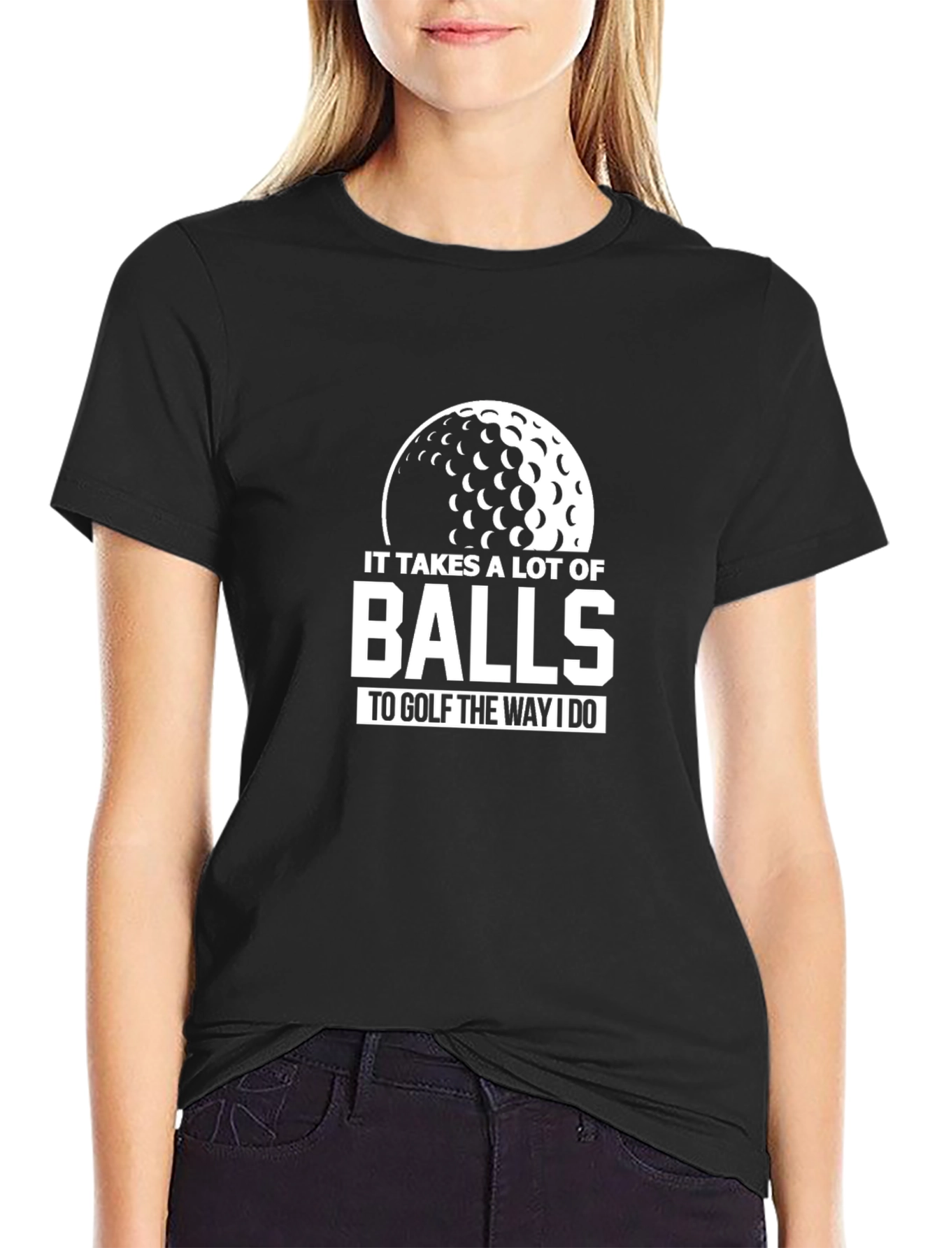 Funny Golf Balls Graphic Tee for Golfers