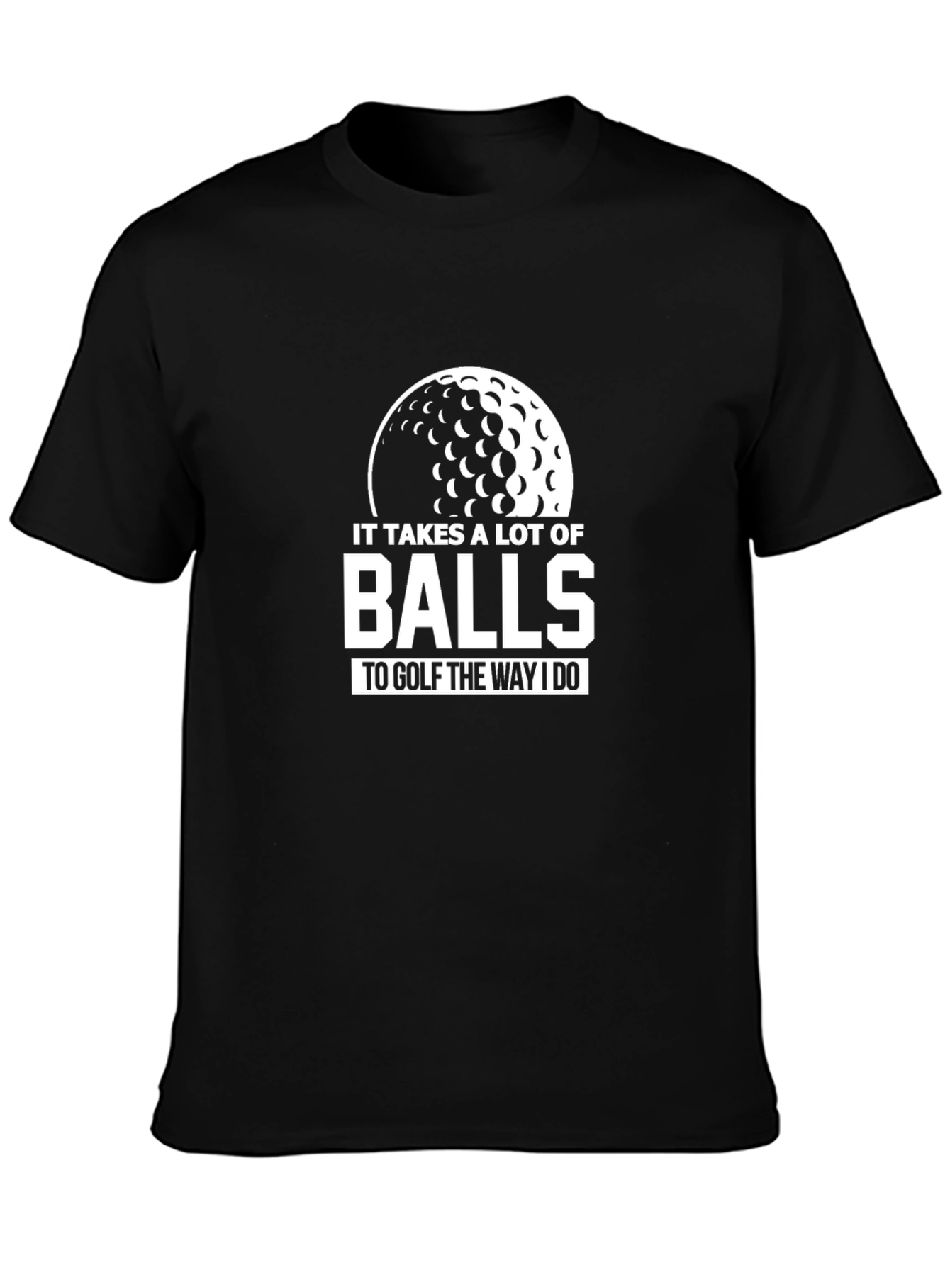 Funny Golf Balls Graphic Tee for Golfers