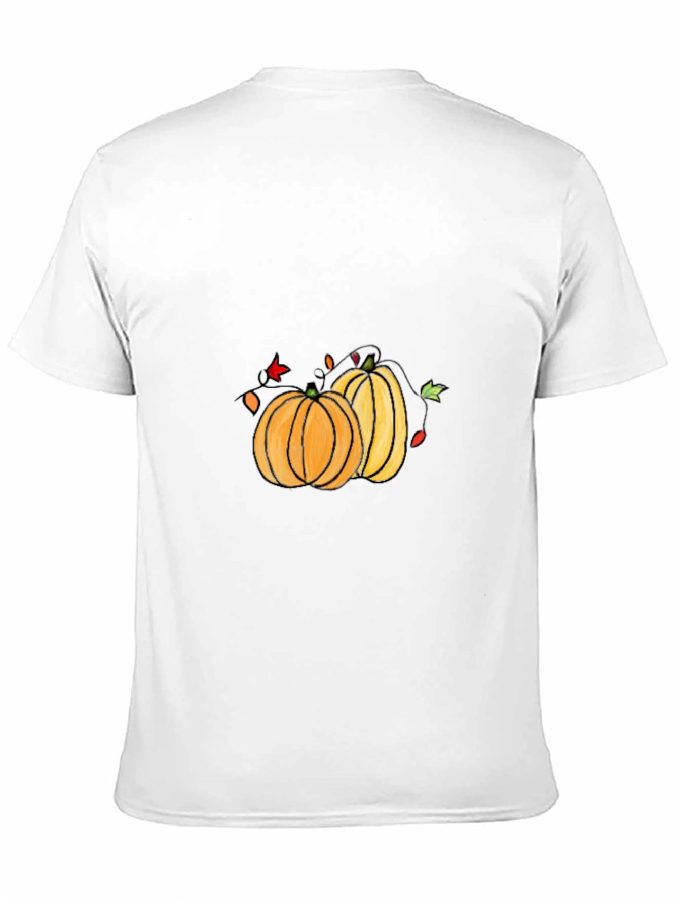 Halloween Pumpkin Graphic Tee - Black