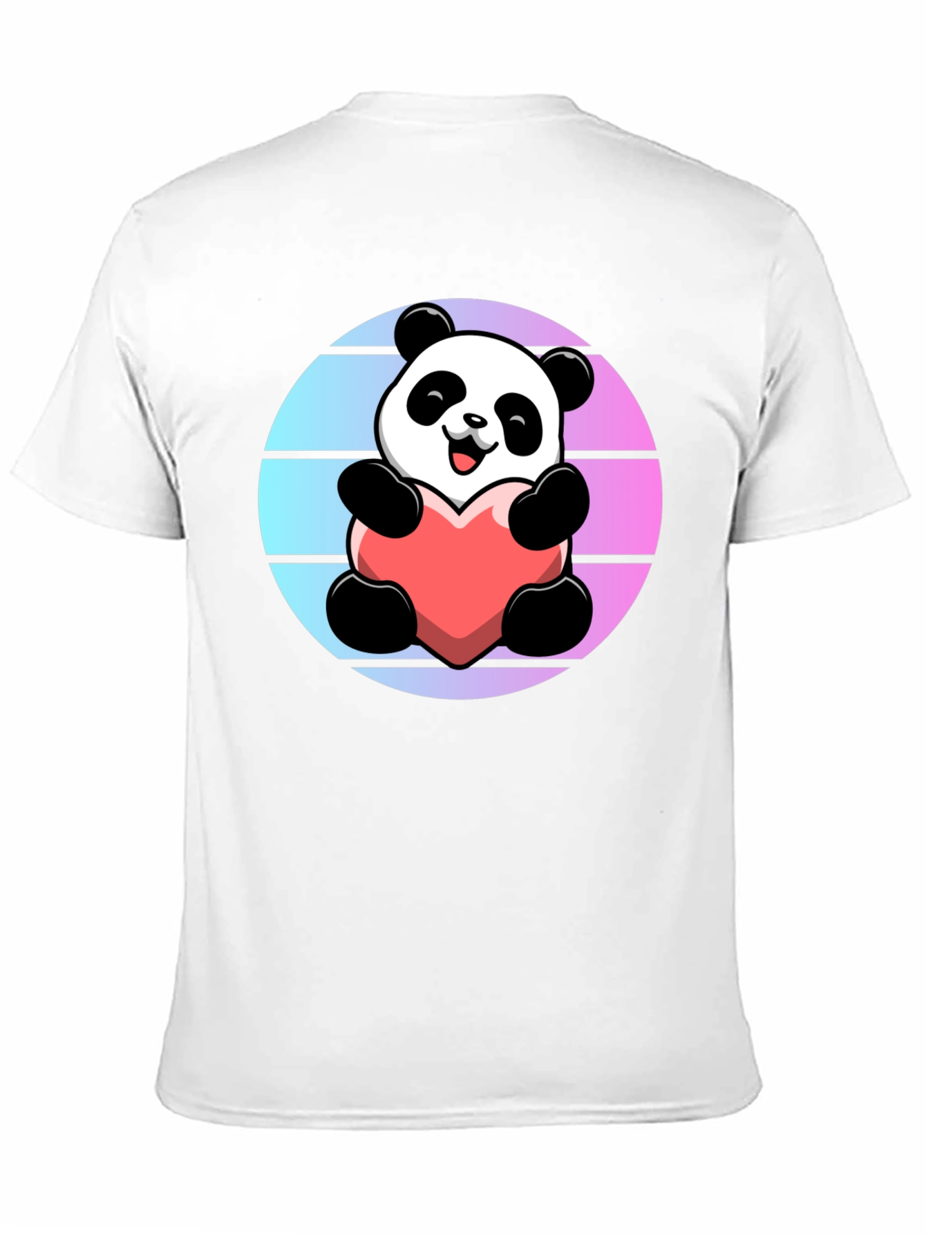 Panda Heart Graphic Tee - Cute Unisex T-Shirt