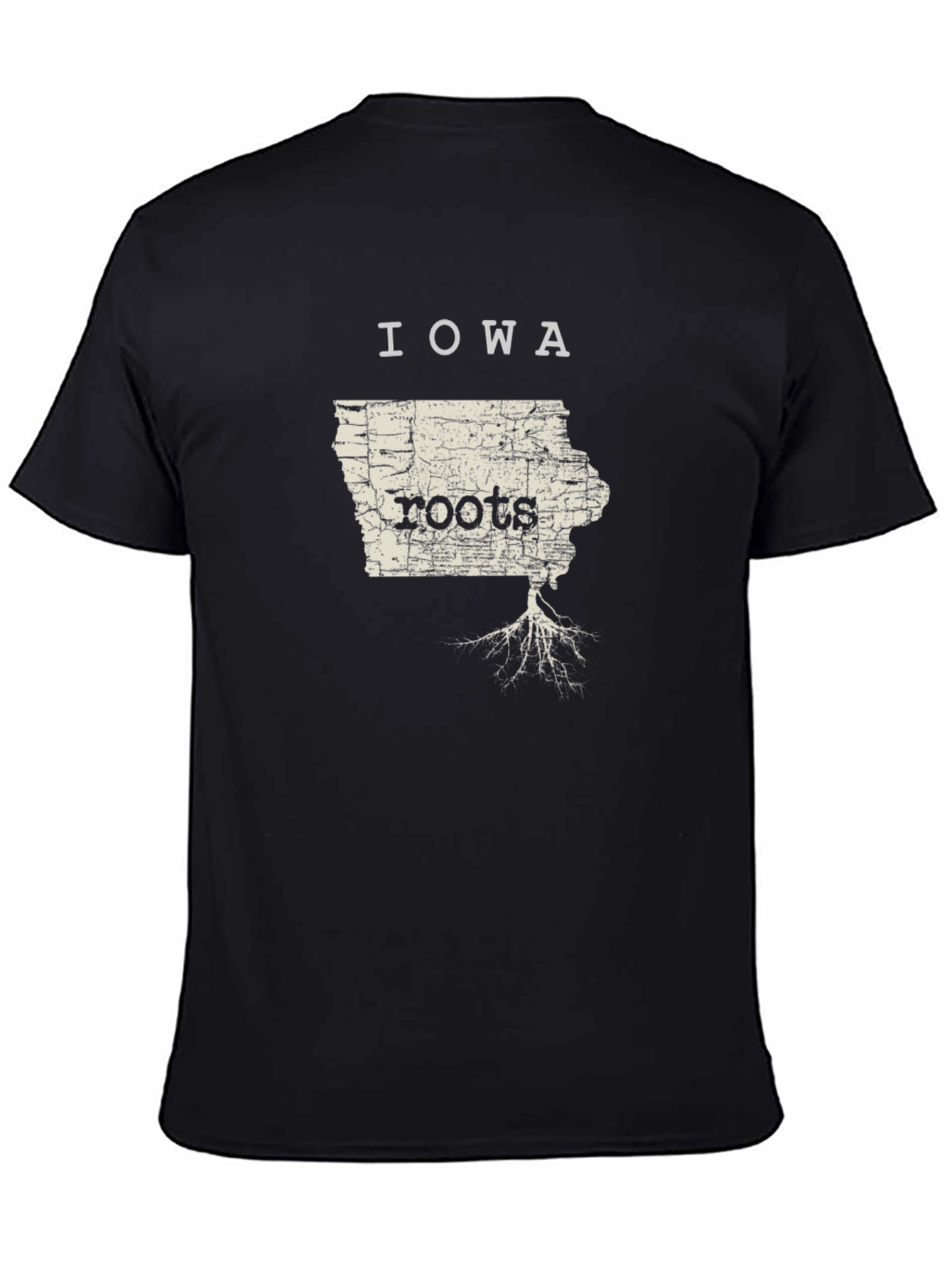 Iowa Roots Black Graphic T-Shirt