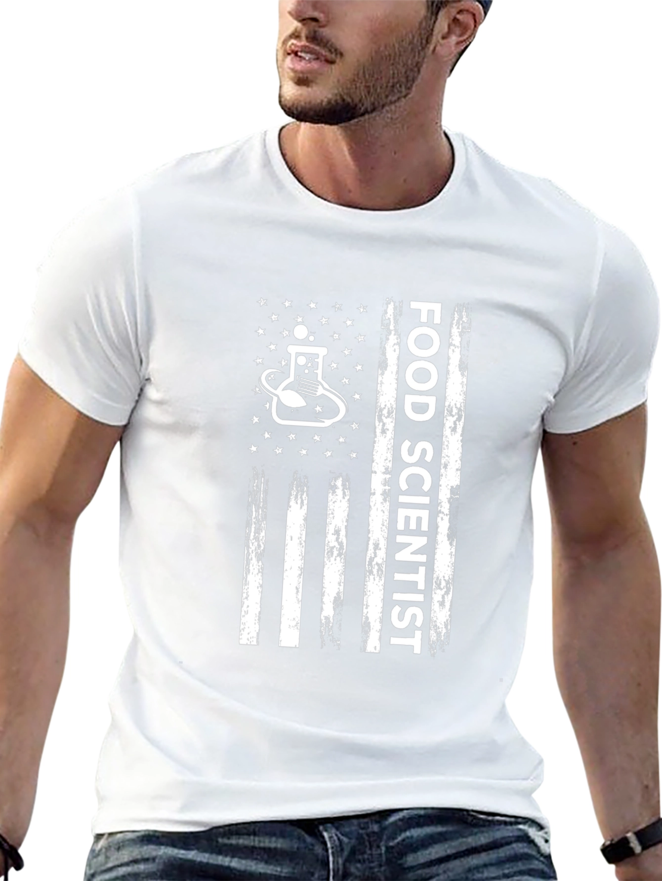 Food Scientist American Flag T-Shirt