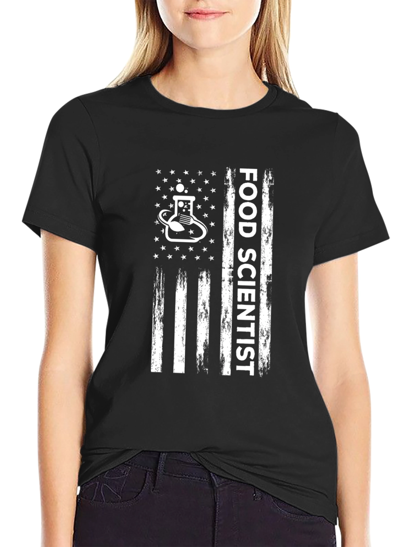 Food Scientist American Flag T-Shirt