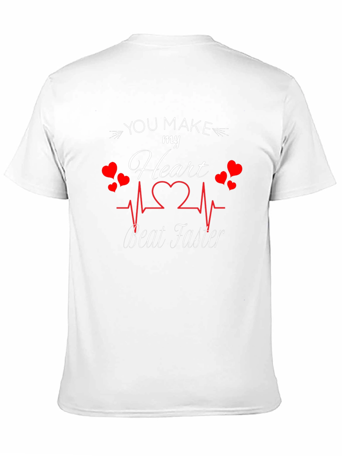 Romantic Heartbeat T-Shirt for Couples