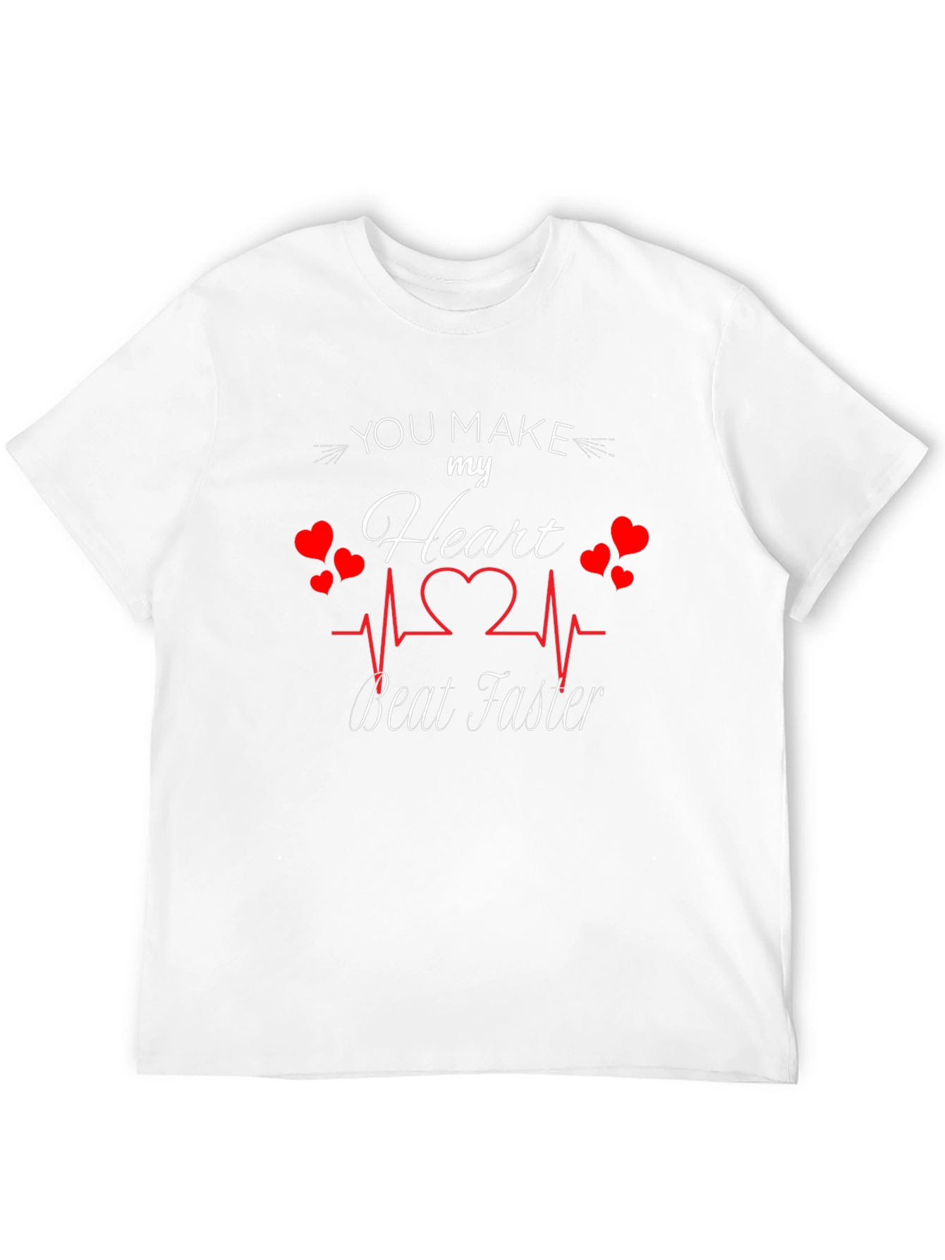 Romantic Heartbeat T-Shirt for Couples
