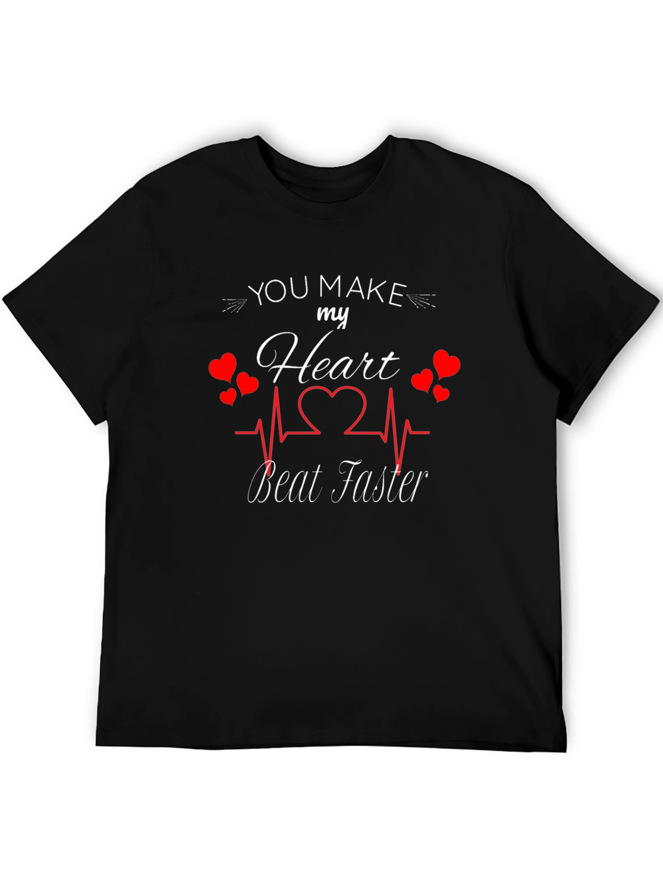 Romantic Heartbeat T-Shirt for Couples