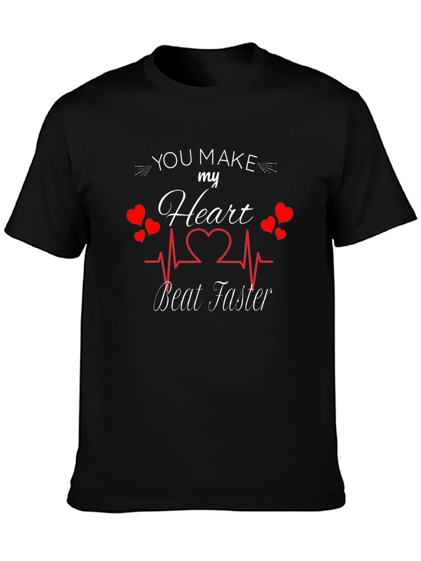 Romantic Heartbeat T-Shirt for Couples