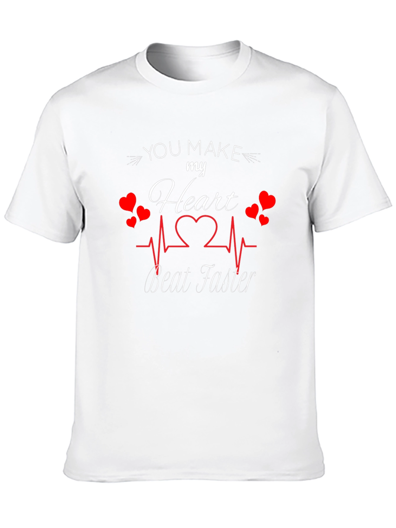 Romantic Heartbeat T-Shirt for Couples