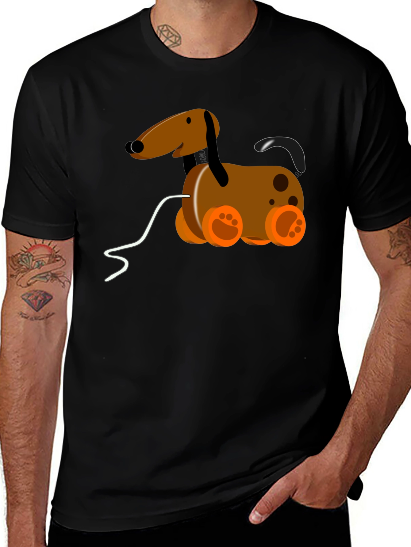 Pull Toy Dog Graphic Tee