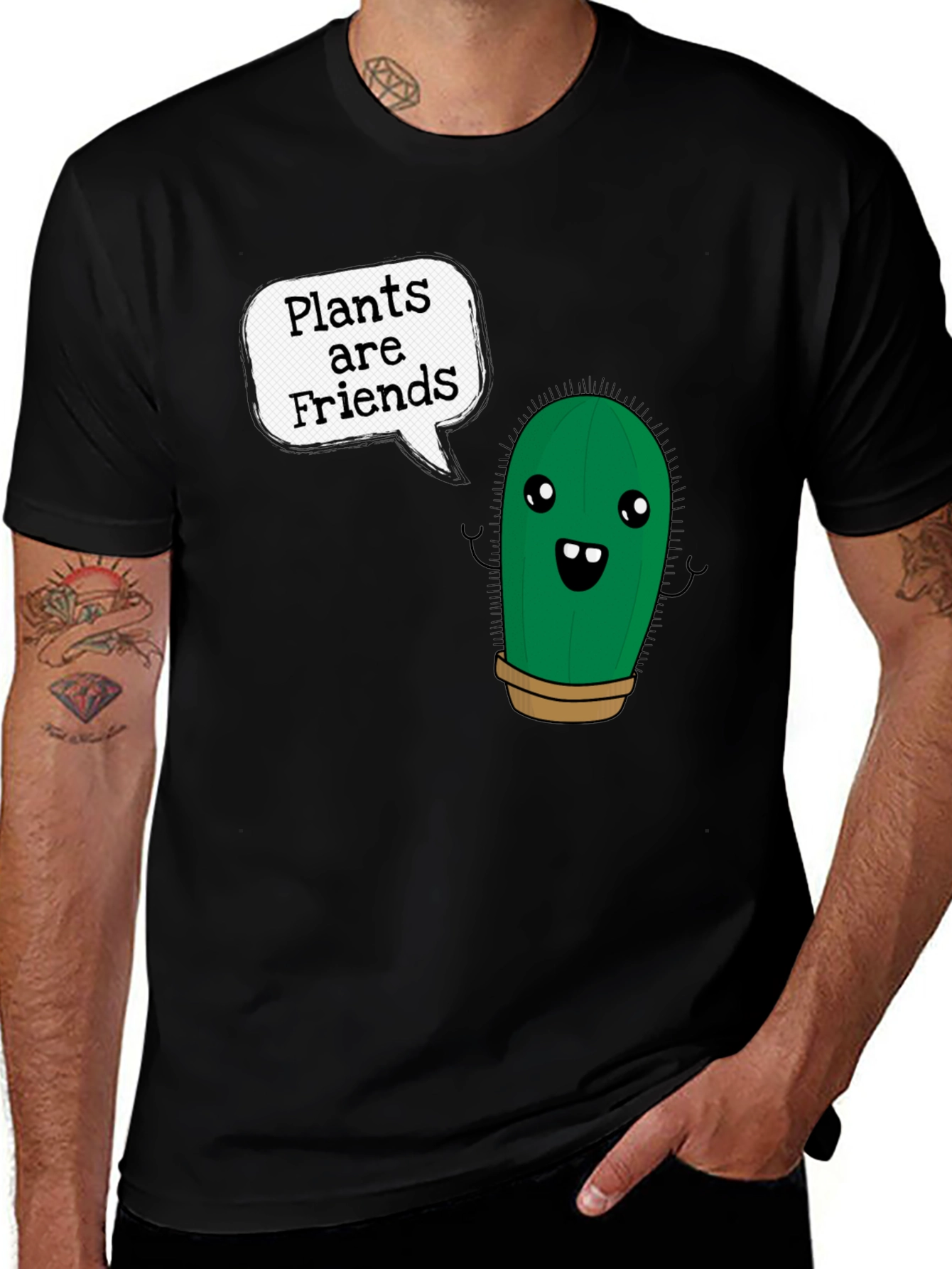 Plants are Friends Tee - Cute Cactus Shirt