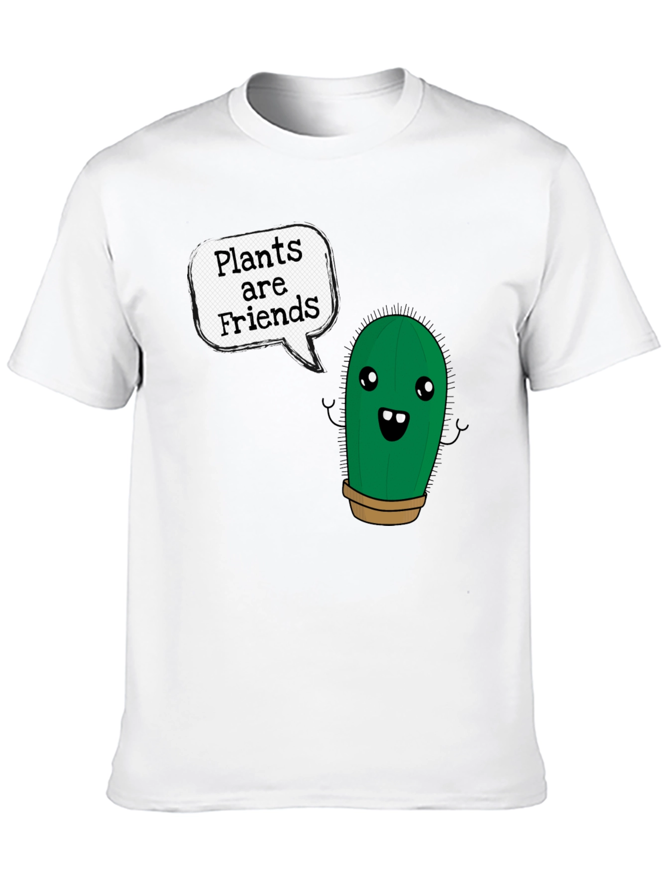 Plants are Friends Tee - Cute Cactus Shirt