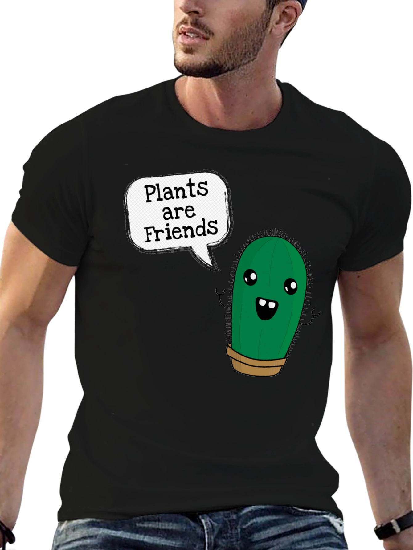 Plants are Friends Tee - Cute Cactus Shirt