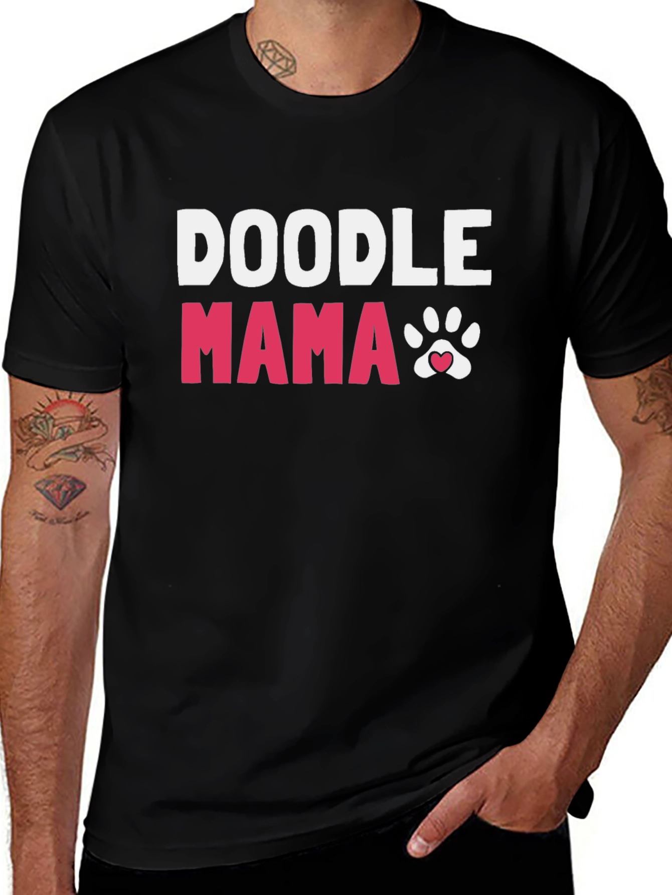 Doodle Mama Paw Print T-Shirt