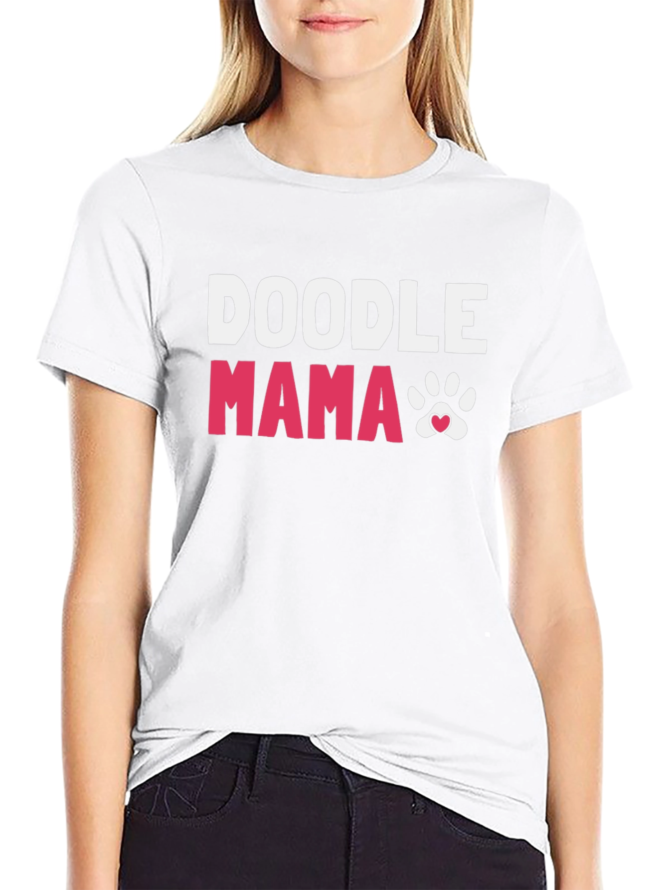 Doodle Mama Paw Print T-Shirt