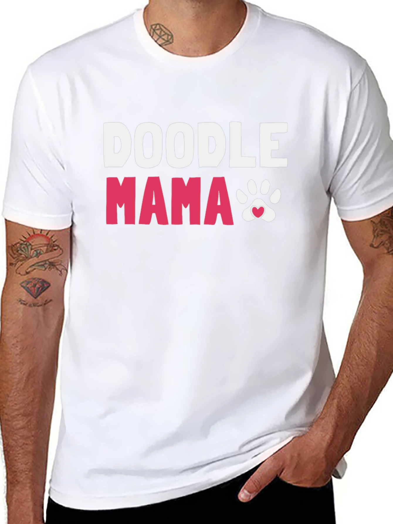 Doodle Mama Paw Print T-Shirt