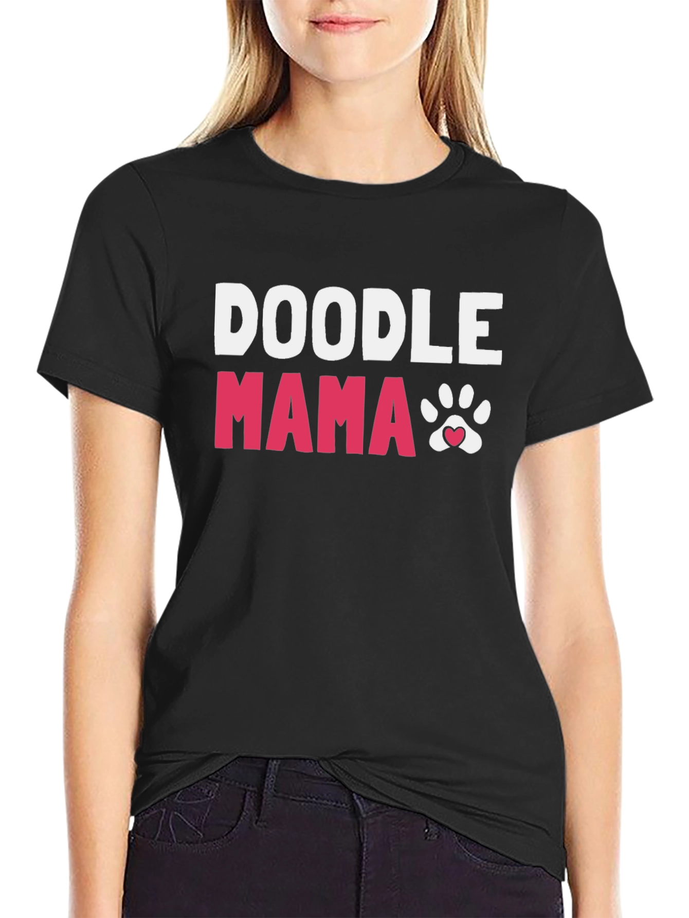 Doodle Mama Paw Print T-Shirt