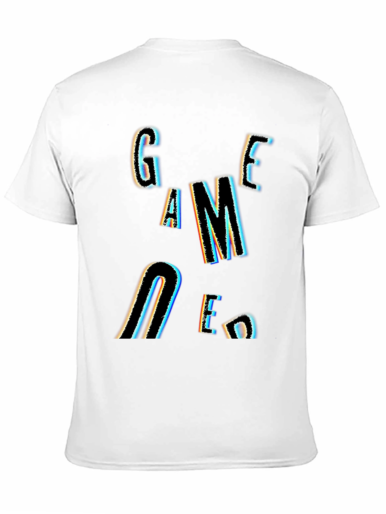 Game Over Graphic Print Black T-Shirt