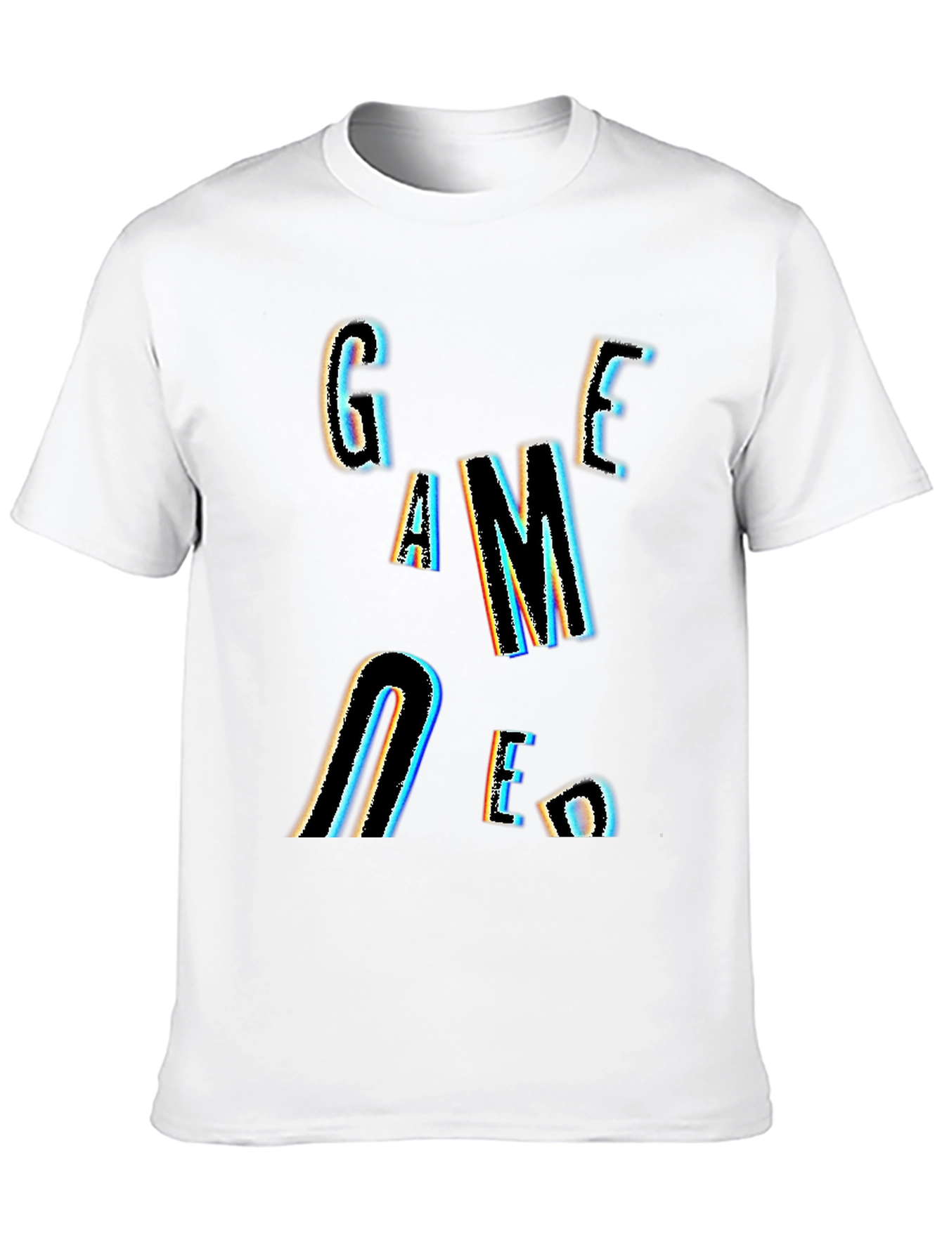 Game Over Graphic Print Black T-Shirt