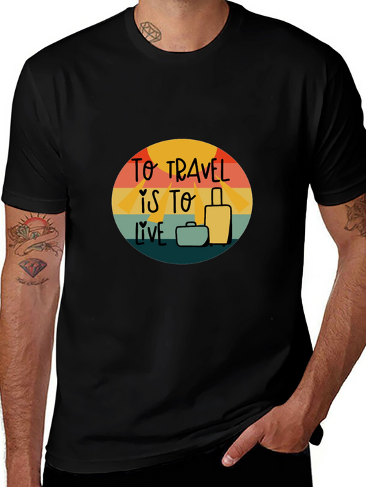Travel is to Live Graphic Tee - Adventure T-Shirt