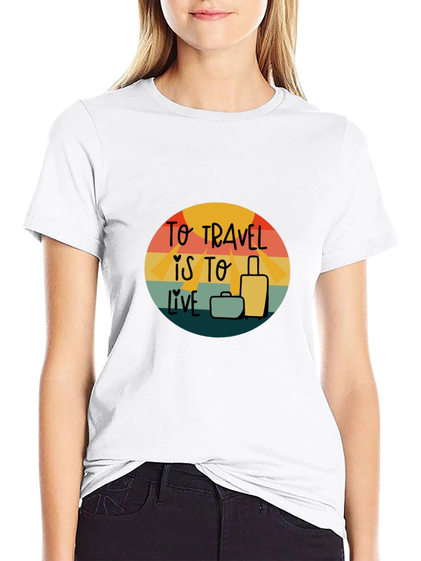 Travel is to Live Graphic Tee - Adventure T-Shirt