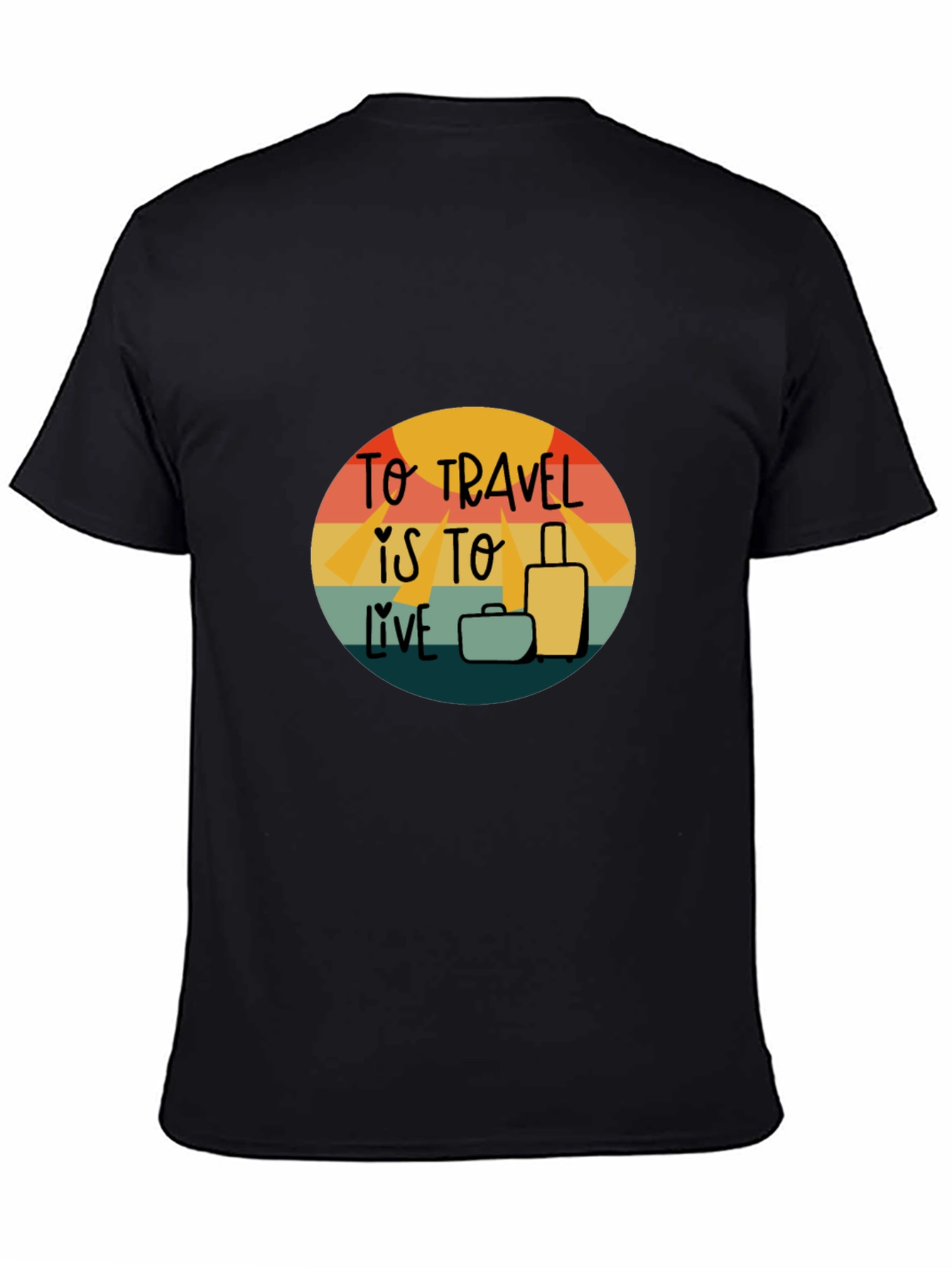 Travel is to Live Graphic Tee - Adventure T-Shirt