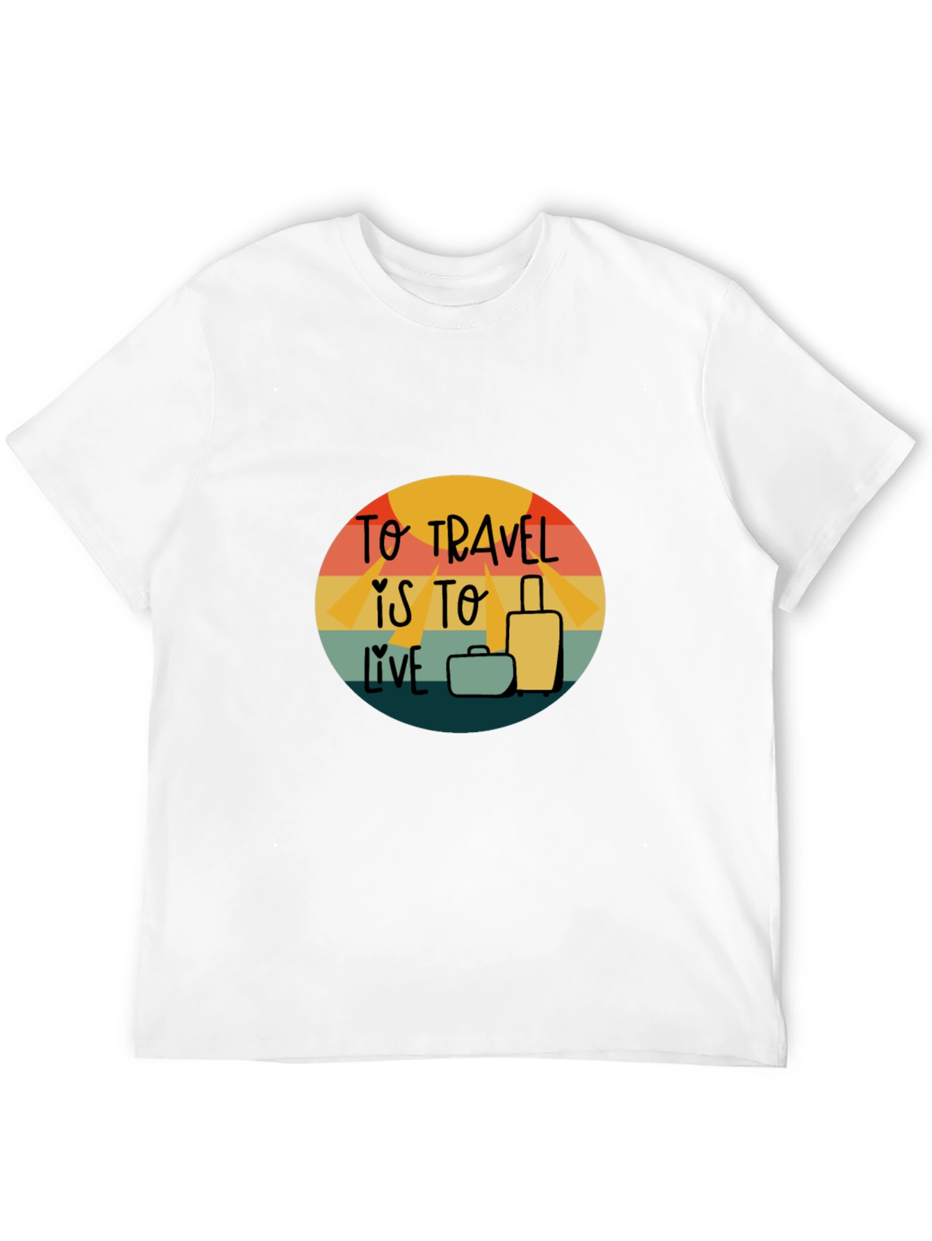 Travel is to Live Graphic Tee - Adventure T-Shirt