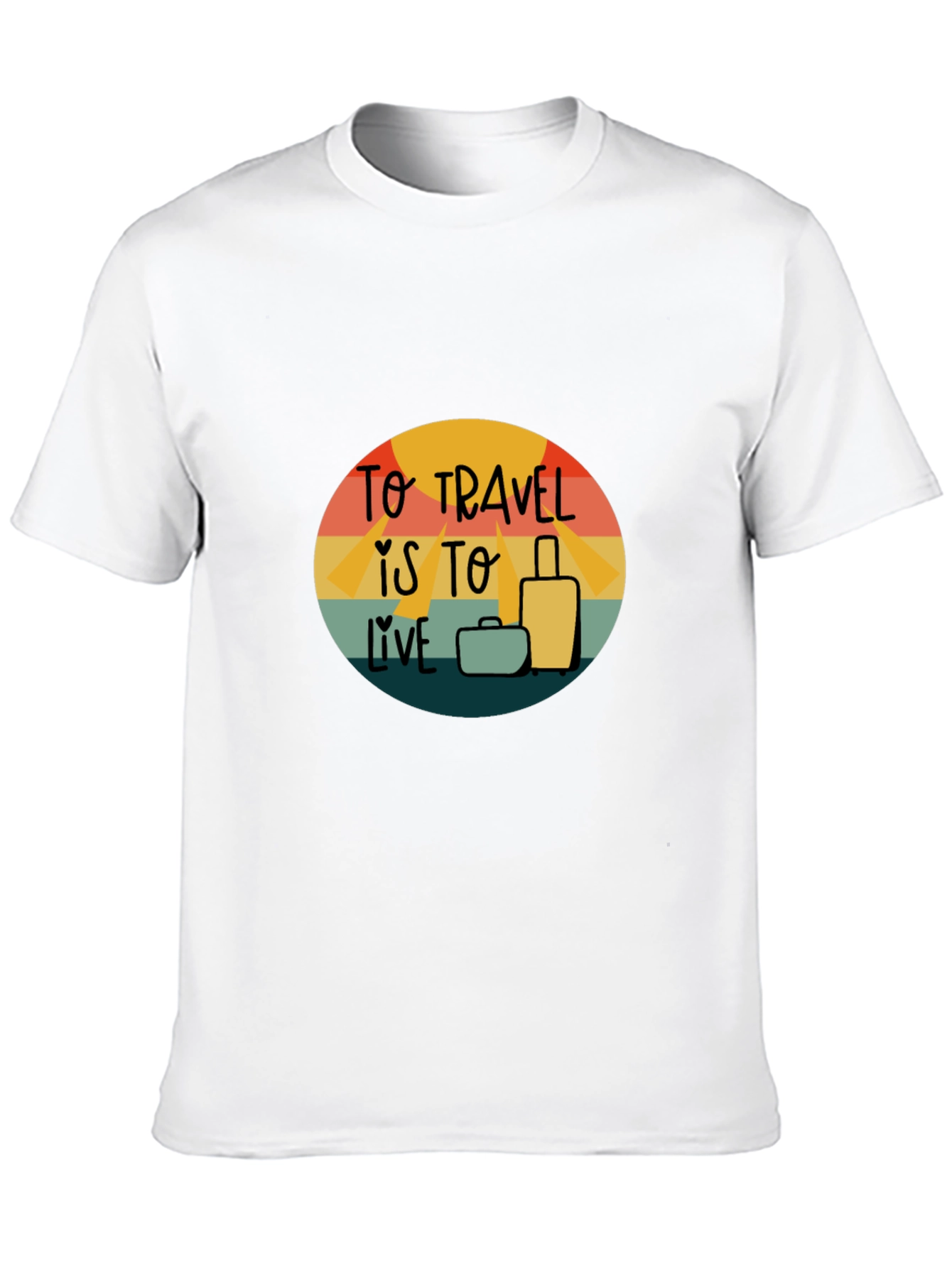 Travel is to Live Graphic Tee - Adventure T-Shirt