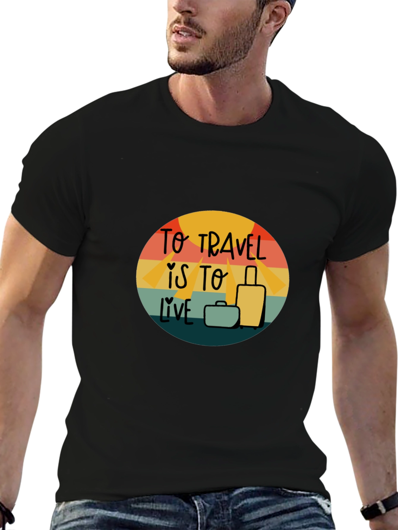 Travel is to Live Graphic Tee - Adventure T-Shirt