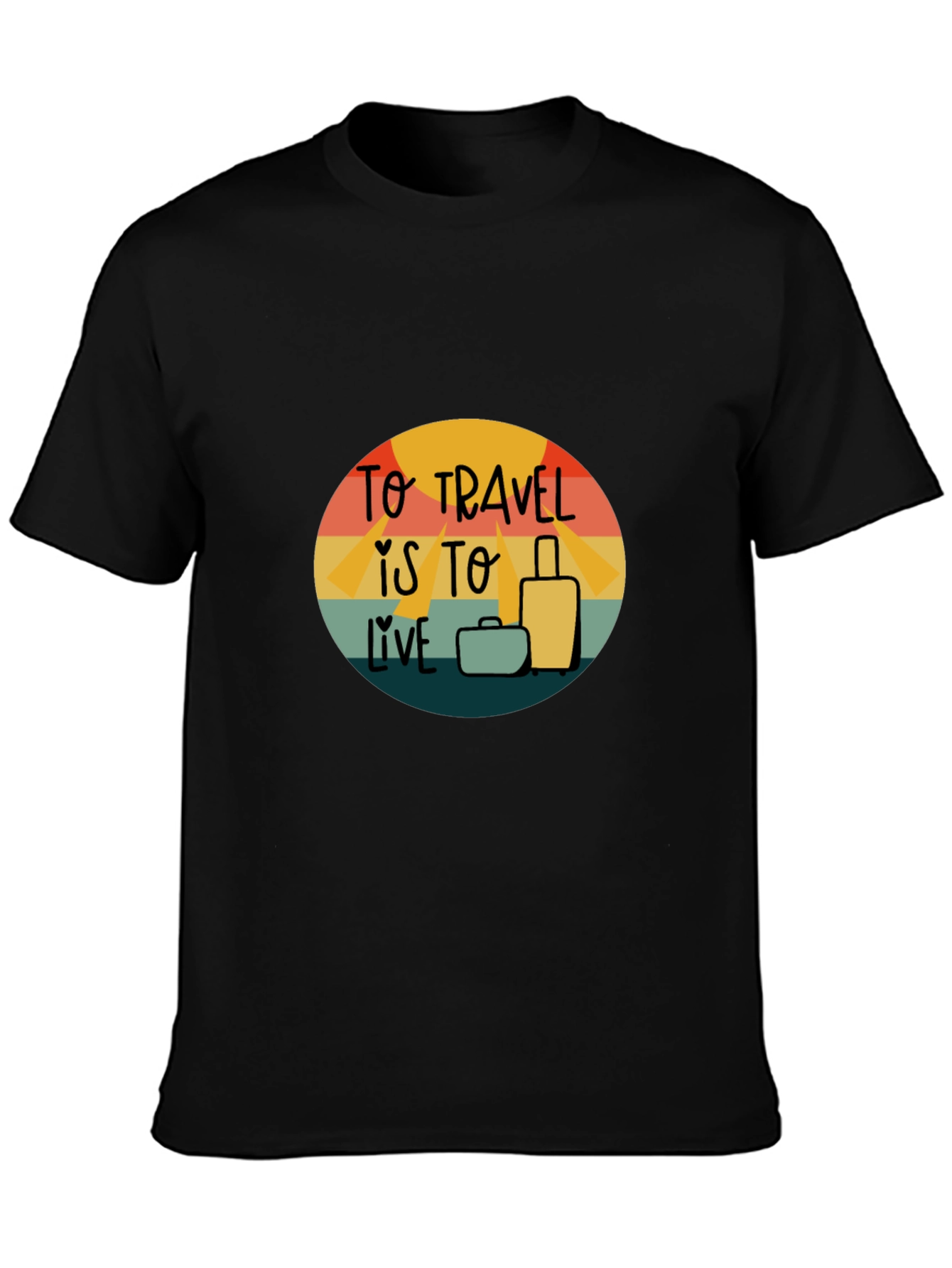 Travel is to Live Graphic Tee - Adventure T-Shirt