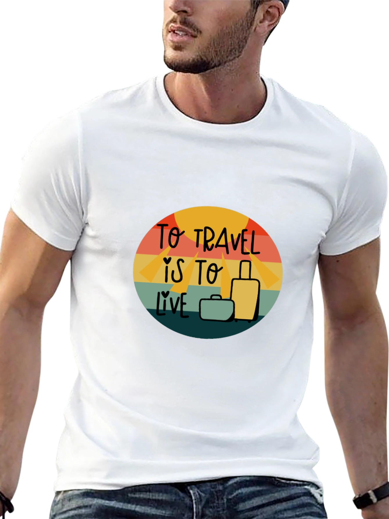 Travel is to Live Graphic Tee - Adventure T-Shirt