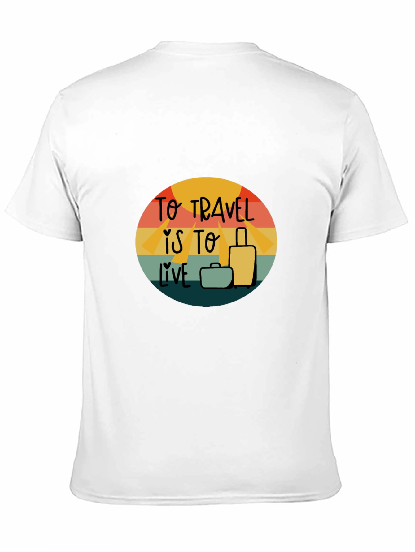 Travel is to Live Graphic Tee - Adventure T-Shirt
