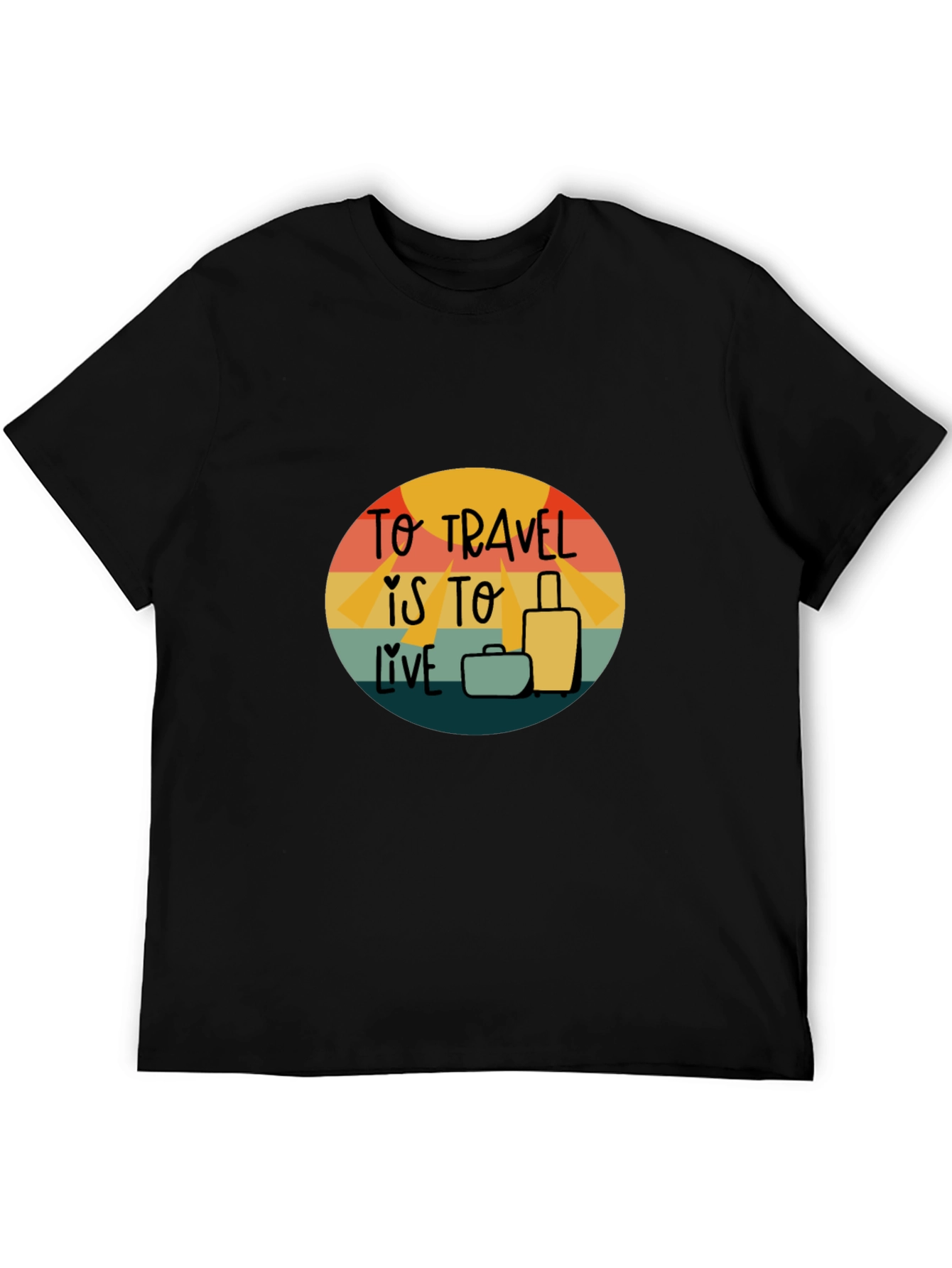 Travel is to Live Graphic Tee - Adventure T-Shirt