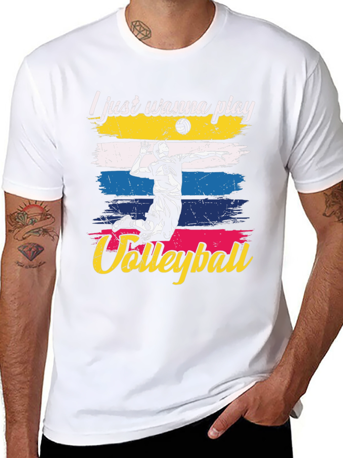 Volleyball Player Graphic T-Shirt