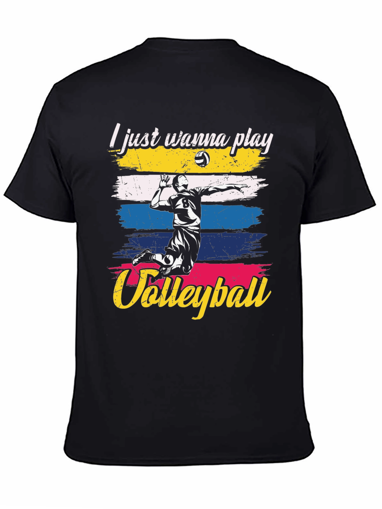 Volleyball Player Graphic T-Shirt