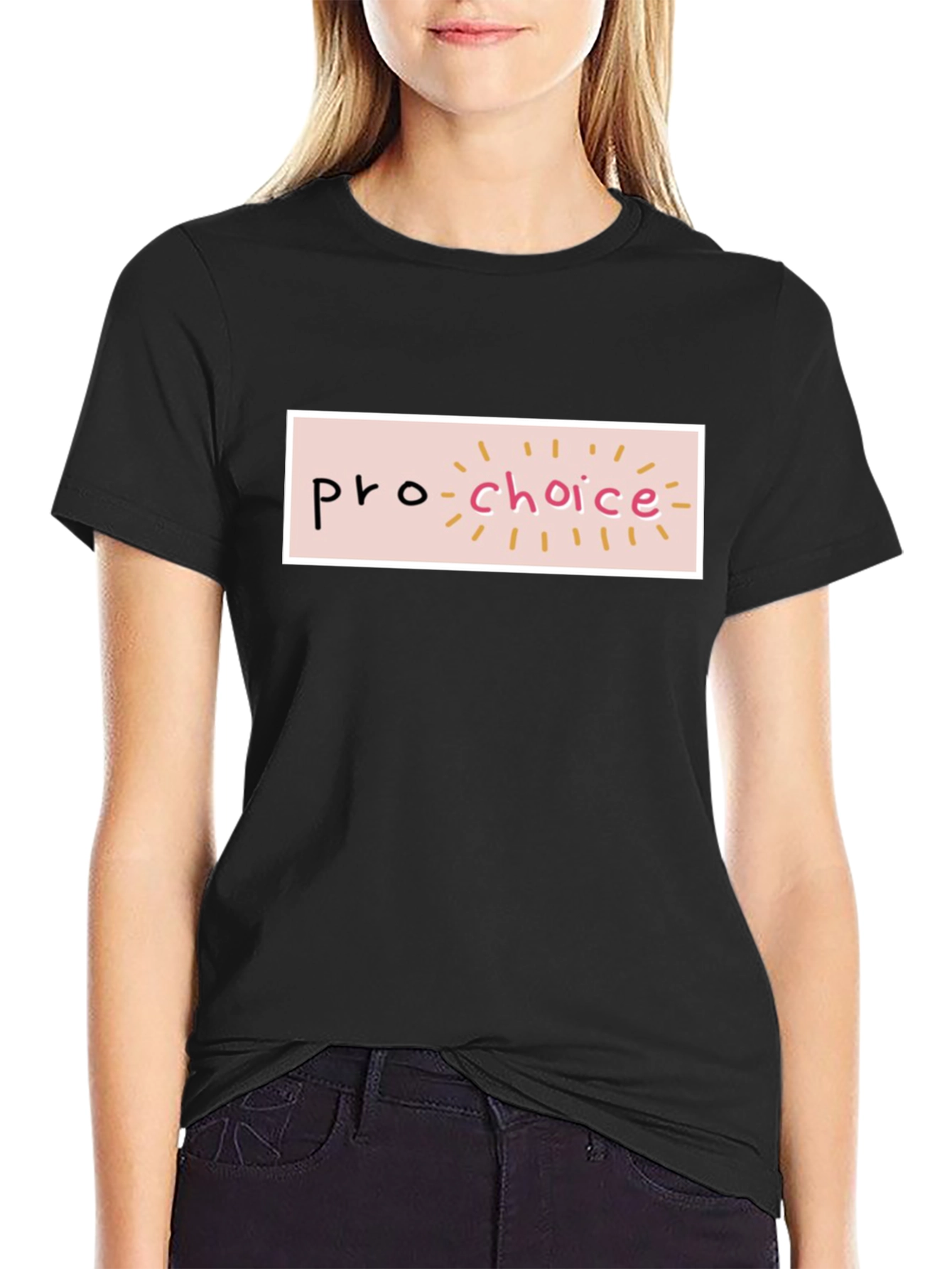 Pro-Choice Graphic T-Shirt - Black Cotton Tee