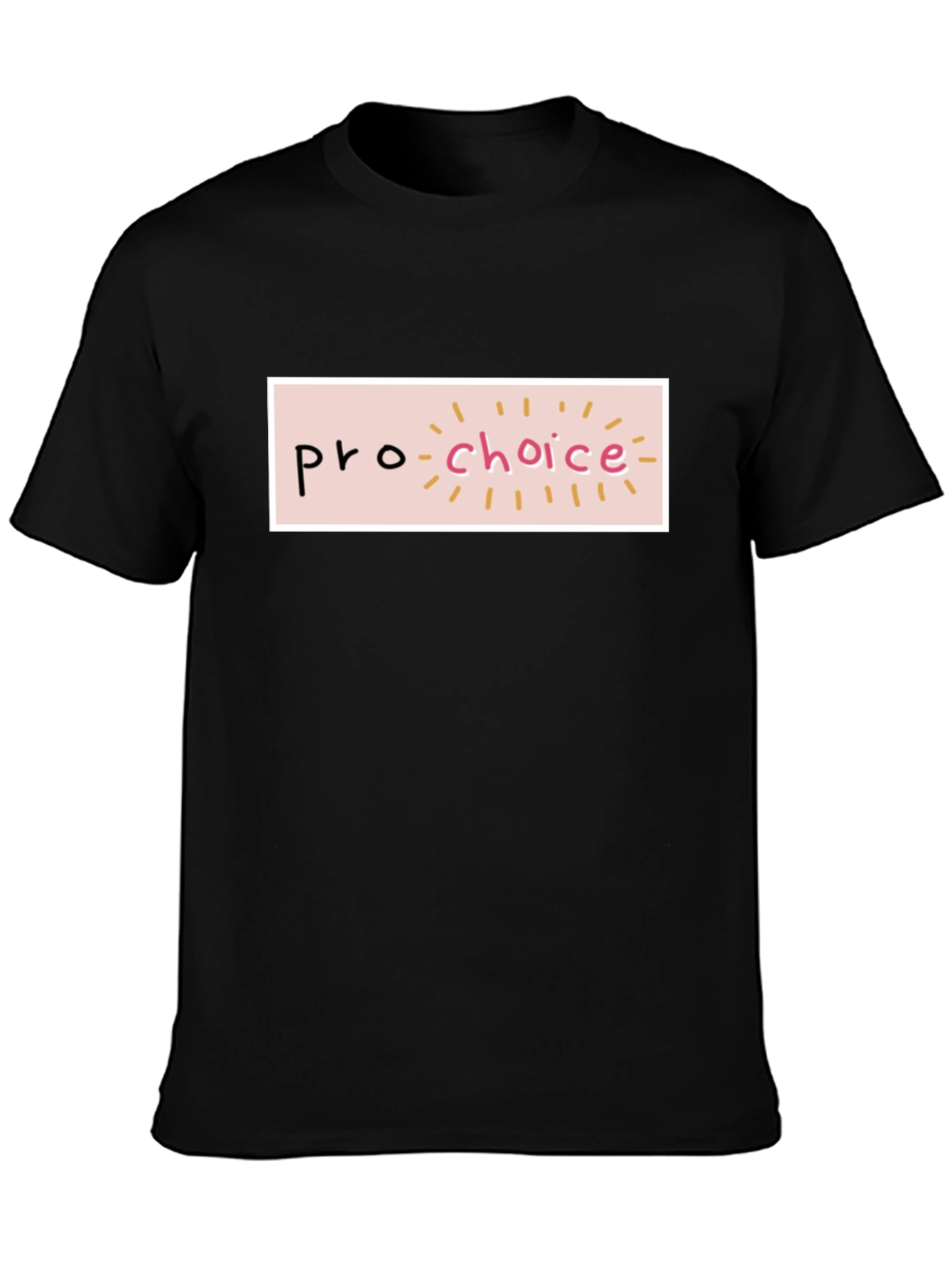 Pro-Choice Graphic T-Shirt - Black Cotton Tee