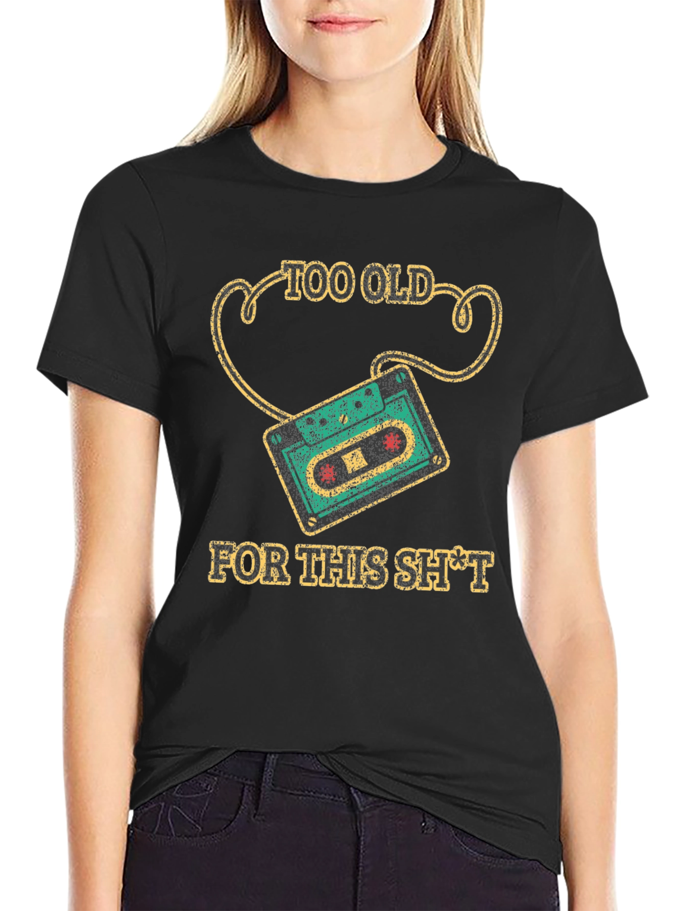 Too Old Cassette Tape Graphic Tee