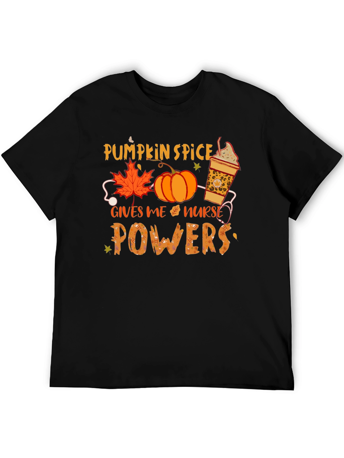 Pumpkin Spice Nurse Powers T-Shirt