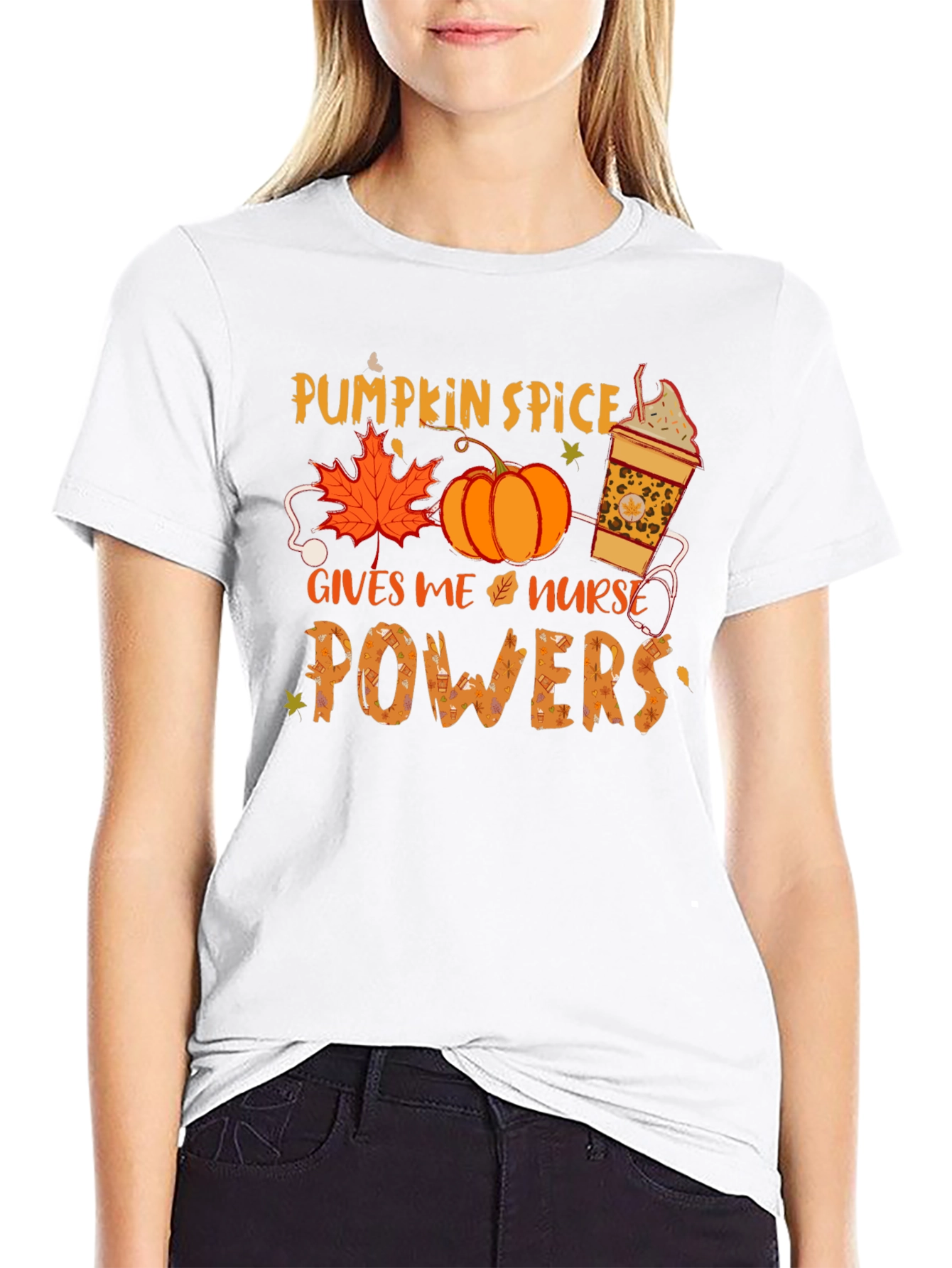 Pumpkin Spice Nurse Powers T-Shirt