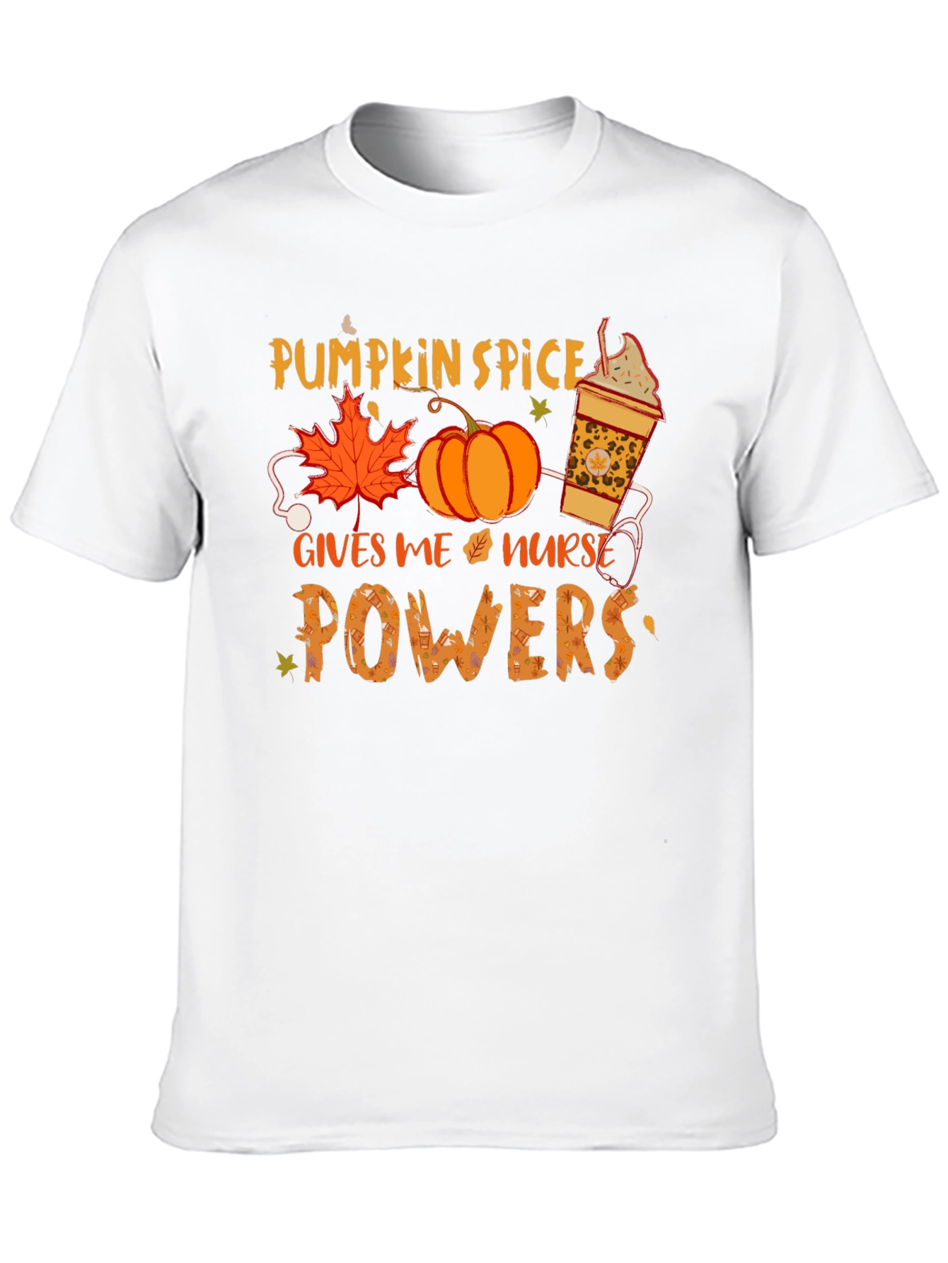 Pumpkin Spice Nurse Powers T-Shirt