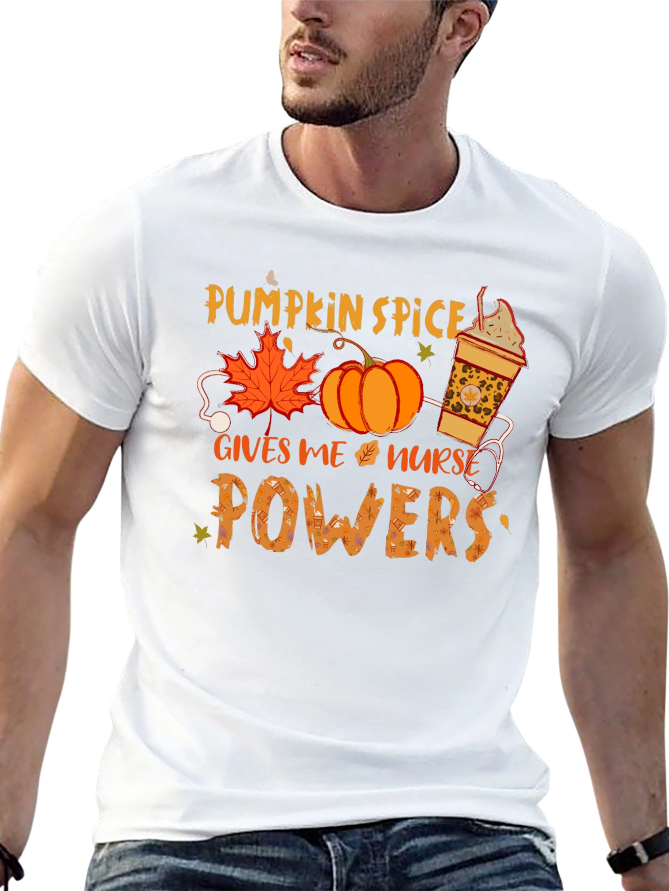 Pumpkin Spice Nurse Powers T-Shirt