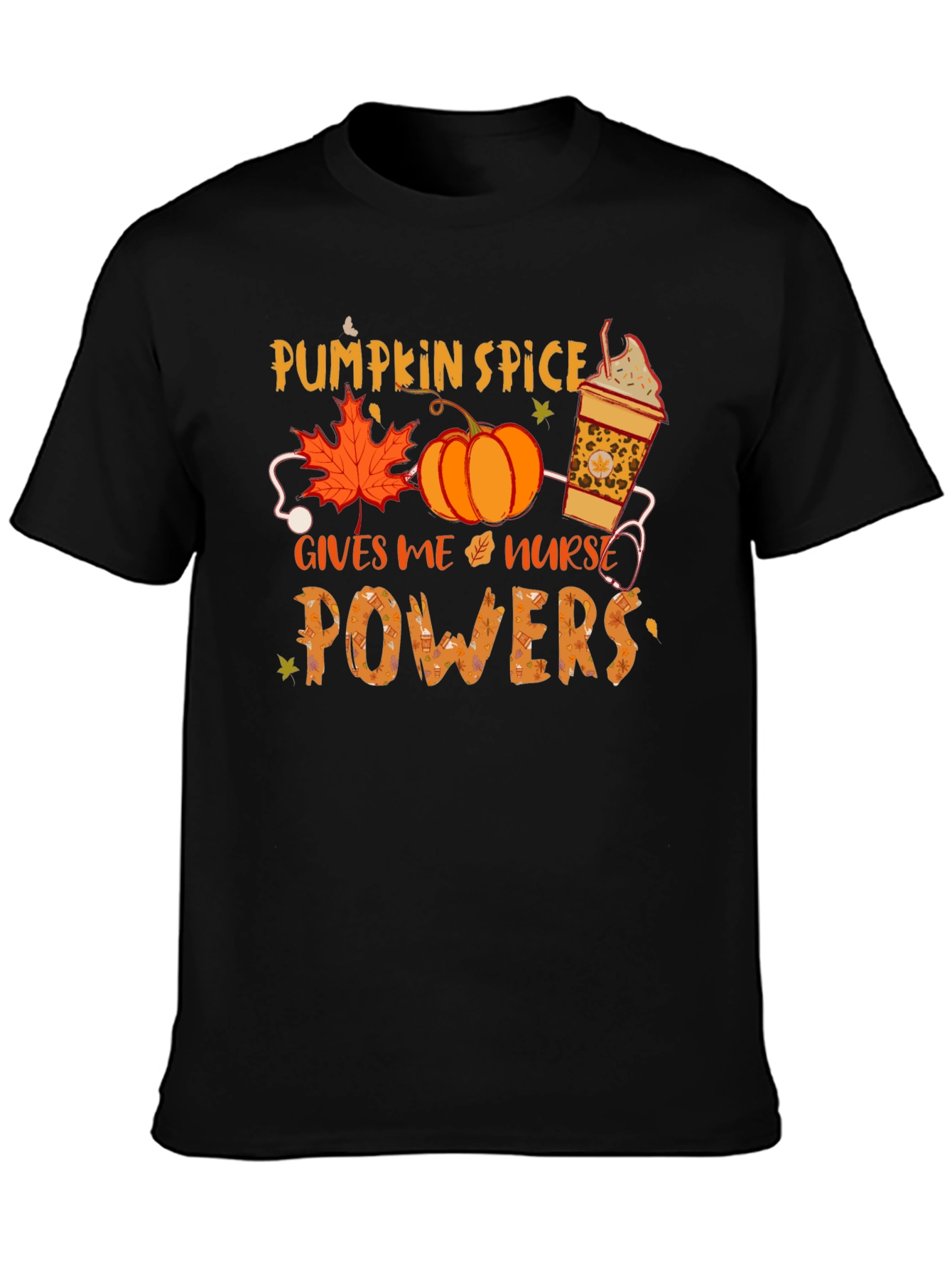 Pumpkin Spice Nurse Powers T-Shirt