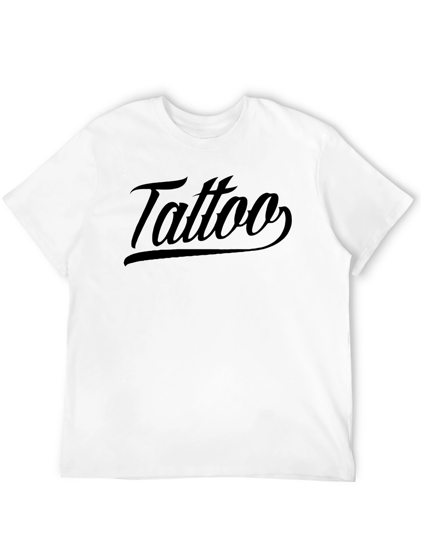 Tattoo Graphic T-Shirt - Mens Black Crew Neck Tee