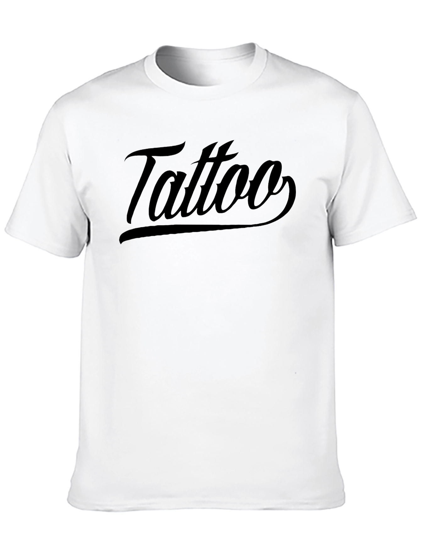 Tattoo Graphic T-Shirt - Mens Black Crew Neck Tee