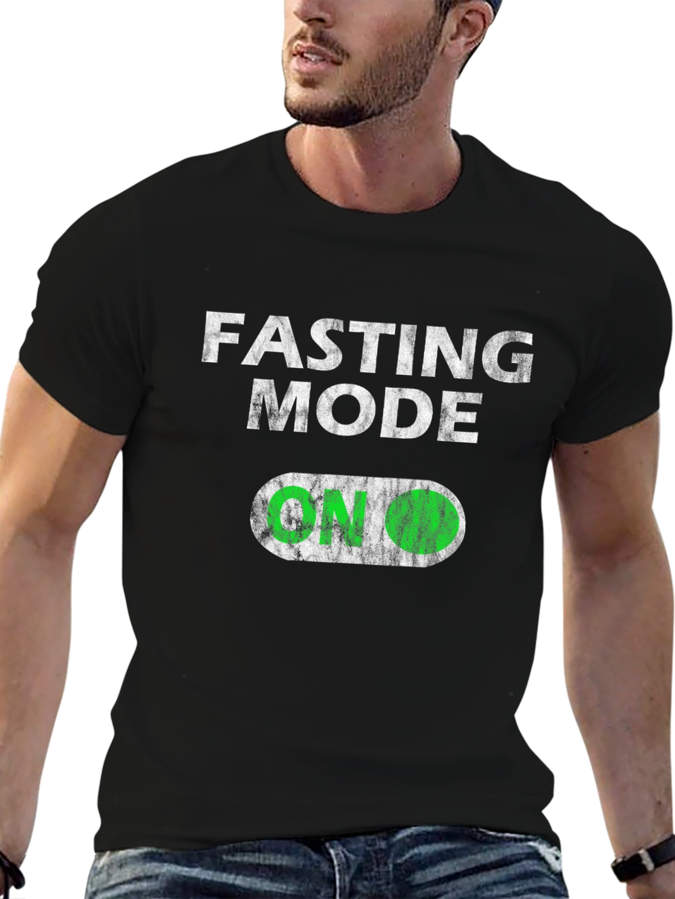 Fasting Mode On T-Shirt - Trendy Graphic Tee