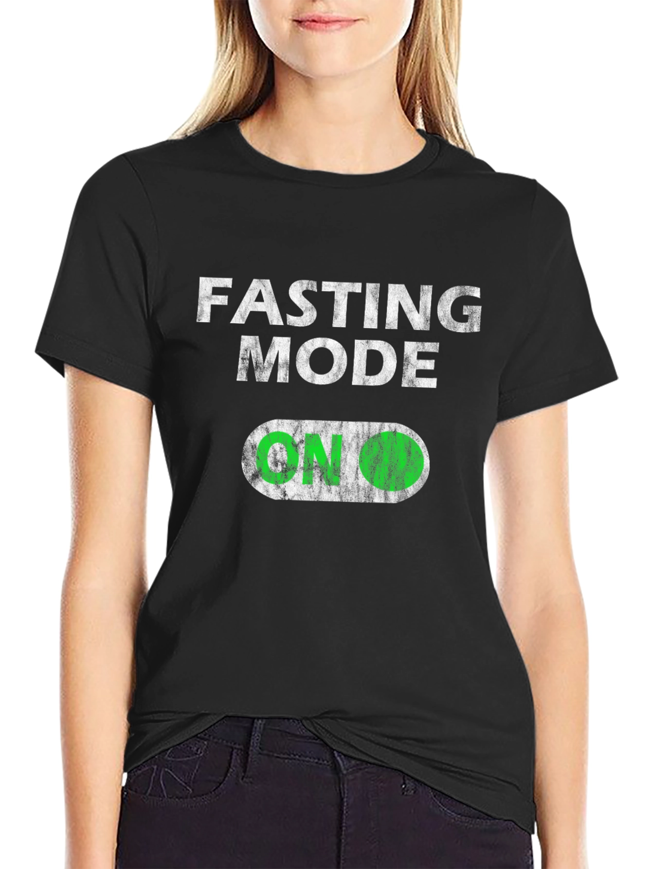 Fasting Mode On T-Shirt - Trendy Graphic Tee