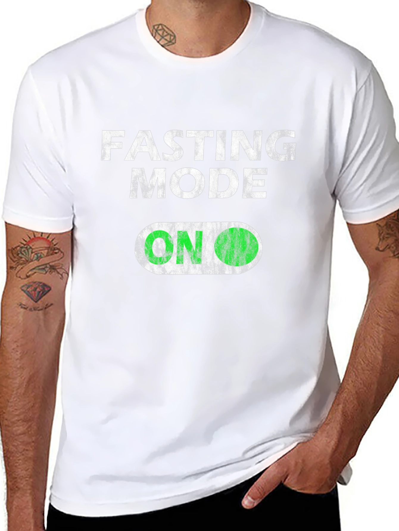 Fasting Mode On T-Shirt - Trendy Graphic Tee