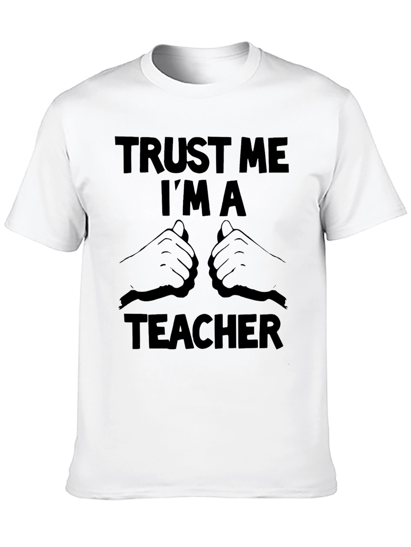 Trust Me Im a Teacher Black T-Shirt